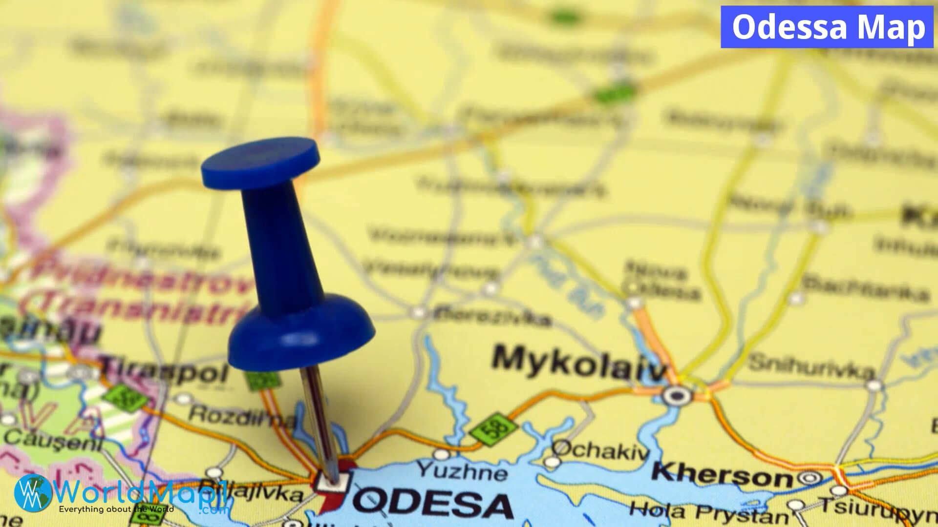 Odessa Map Ukraine